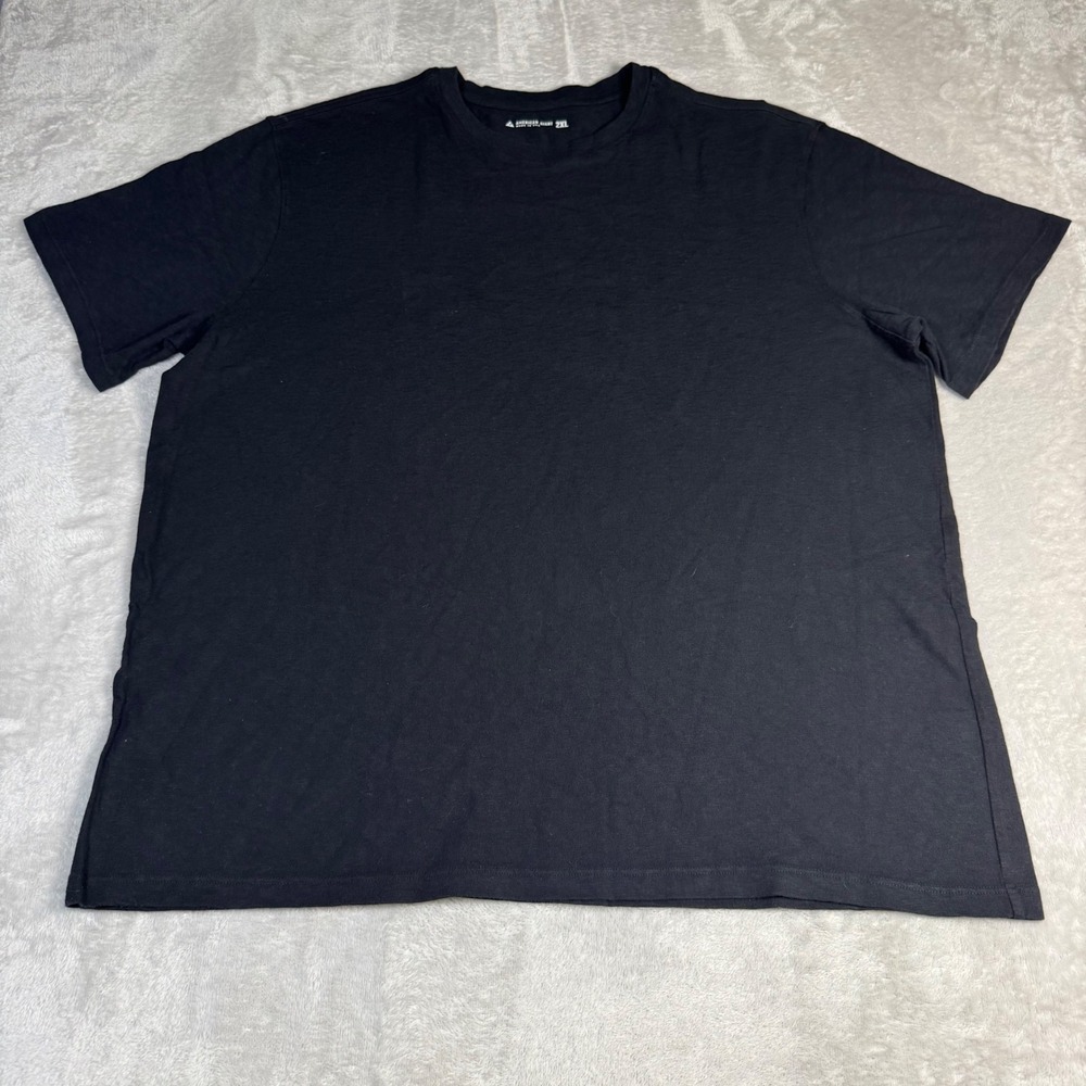 NWOT American Giant Mens Premium Slub Crew Neck T-Shirt 2XL Black Made in USA